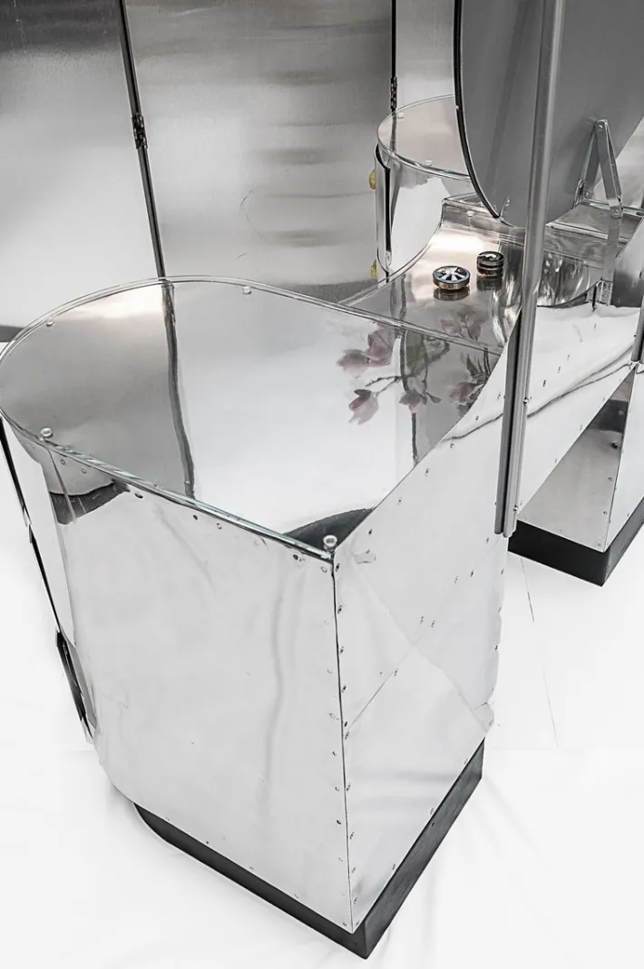 Pamono Vintage Aluminum Dressing Table
