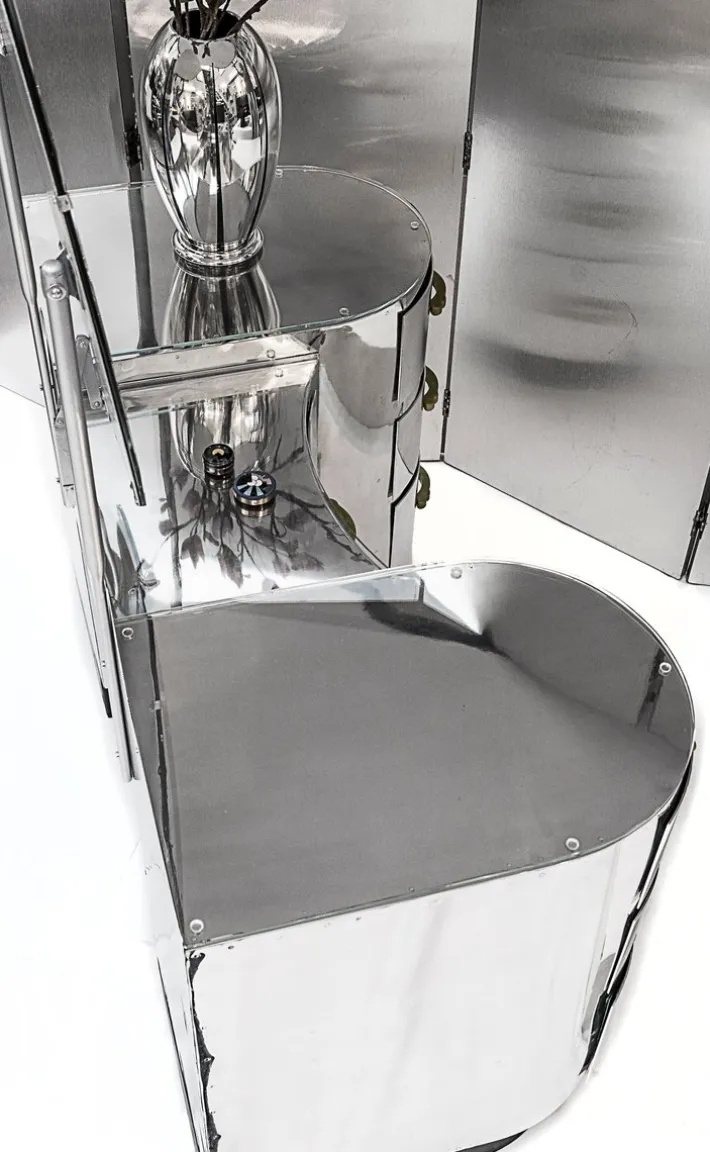 Pamono Vintage Aluminum Dressing Table