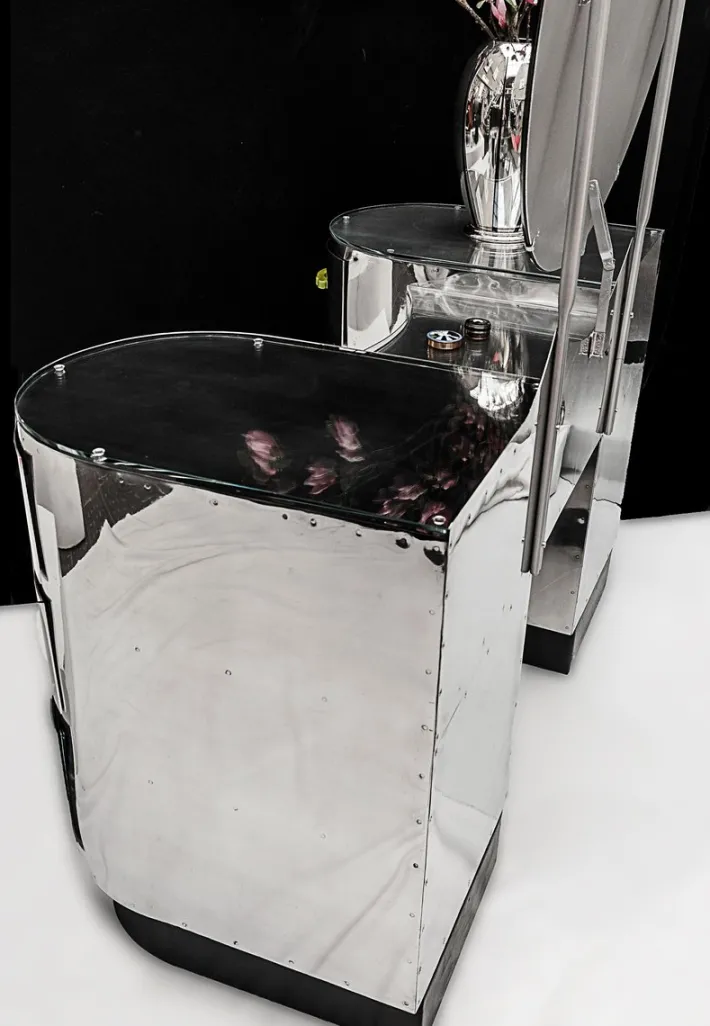 Pamono Vintage Aluminum Dressing Table