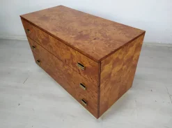 Pamono Vintage Amboyna Burl Chest of Drawers, 1970s New
