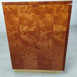 Pamono Vintage Amboyna Burl Chest of Drawers, 1970s New