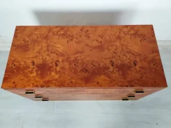 Pamono Vintage Amboyna Burl Chest of Drawers, 1970s New