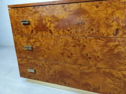 Pamono Vintage Amboyna Burl Chest of Drawers, 1970s New