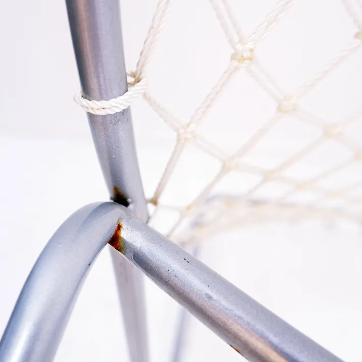 Pamono Vintage Armchair in Metal and Synthetic Rope Discount