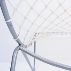 Pamono Vintage Armchair in Metal and Synthetic Rope Discount