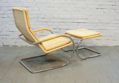 Pamono Vintage Armchair with Footrest Set by A. Lorenz for Tecta, 1987
