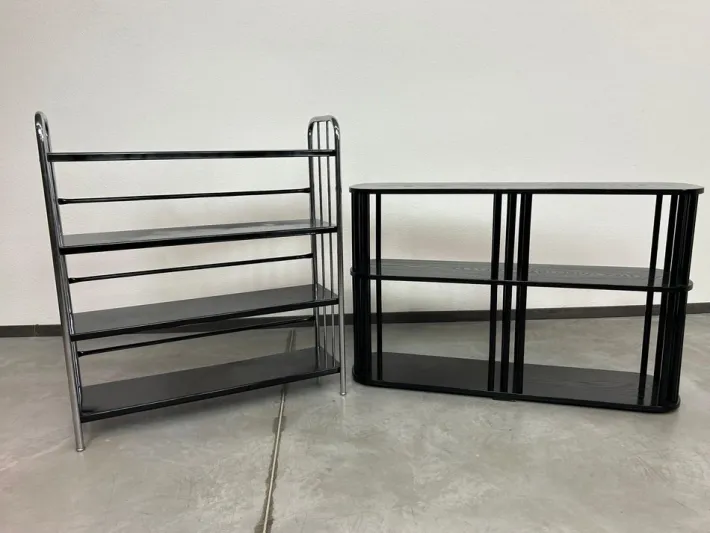 Pamono Vintage Art Deco Black Shelf, 1920s Outlet