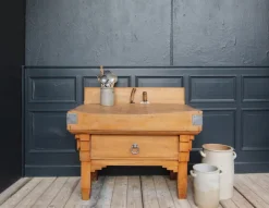 Pamono Vintage Art Deco Butcher Block Table, 1920s Outlet