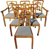 Pamono Vintage Art Deco Dining Chairs in Walnut, 1930s, Set of 6 Outlet