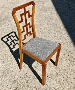 Pamono Vintage Art Deco Dining Chairs in Walnut, 1930s, Set of 6 Outlet