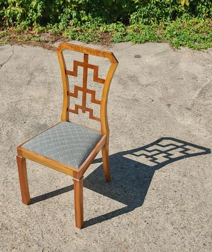 Pamono Vintage Art Deco Dining Chairs in Walnut, 1930s, Set of 6 Outlet