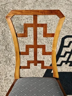 Pamono Vintage Art Deco Dining Chairs in Walnut, 1930s, Set of 6 Outlet