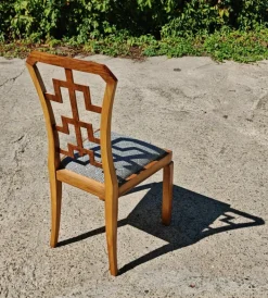 Pamono Vintage Art Deco Dining Chairs in Walnut, 1930s, Set of 6 Outlet