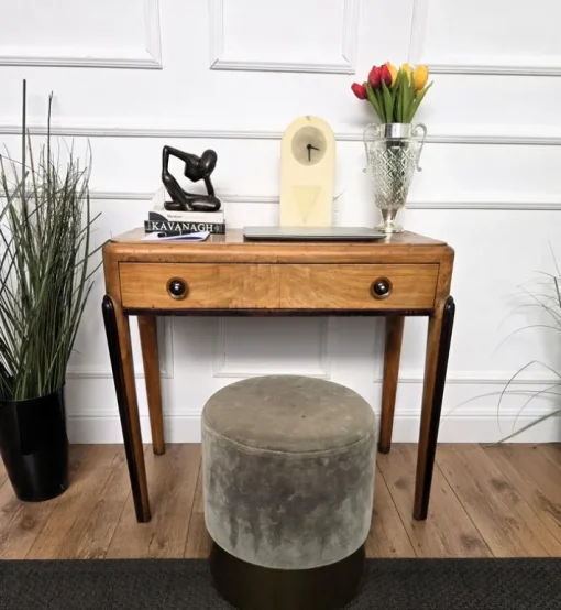 Pamono Vintage Art Deco Italian Walnut Root Desk, 1950s Best