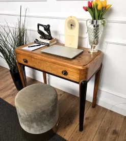 Pamono Vintage Art Deco Italian Walnut Root Desk, 1950s Best