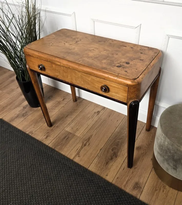 Pamono Vintage Art Deco Italian Walnut Root Desk, 1950s Best