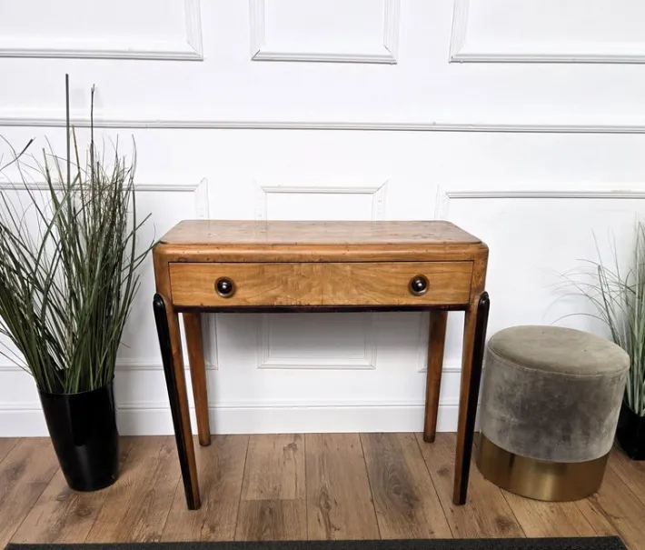 Pamono Vintage Art Deco Italian Walnut Root Desk, 1950s Best