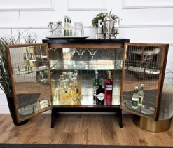 Pamono Vintage Art Deco Italian Dry Bar Cabinet, 1960s New