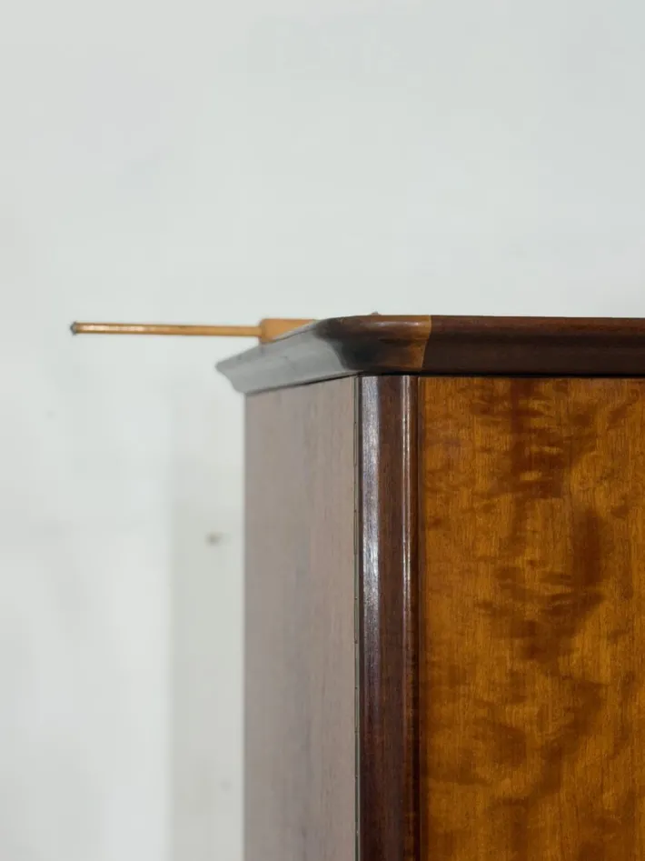 Pamono Vintage Art Deco Linen Wardrobe Discount