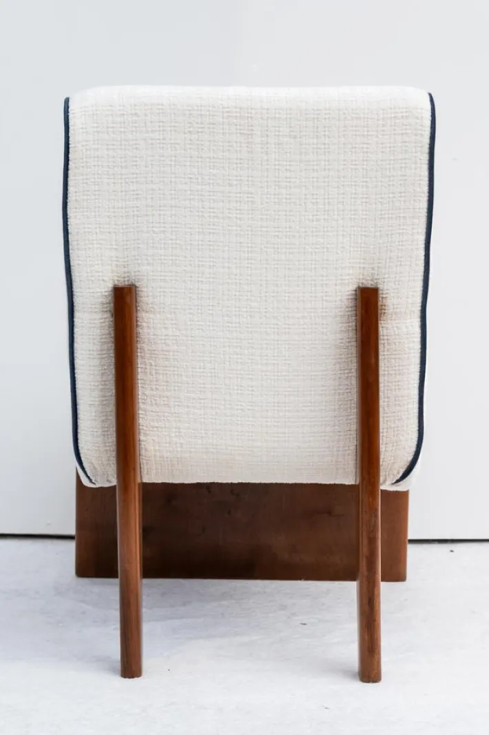 Pamono Vintage Art Deco Lounge Chairs with Pouf, 1940s, Set of 3 Discount