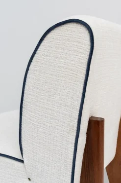 Pamono Vintage Art Deco Lounge Chairs with Pouf, 1940s, Set of 3 Discount