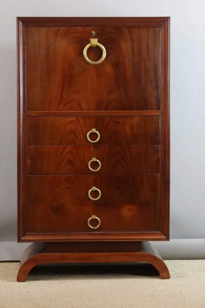 Pamono Vintage Art Deco Secretaire, 1930s Best