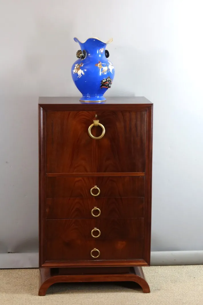 Pamono Vintage Art Deco Secretaire, 1930s Best