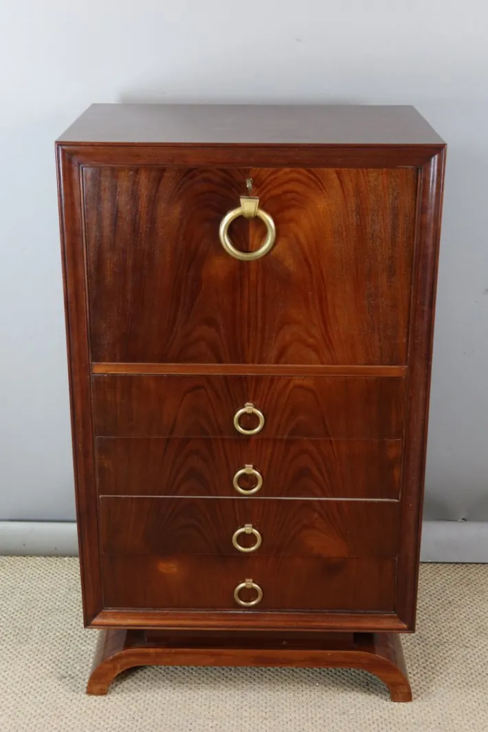 Pamono Vintage Art Deco Secretaire, 1930s Best