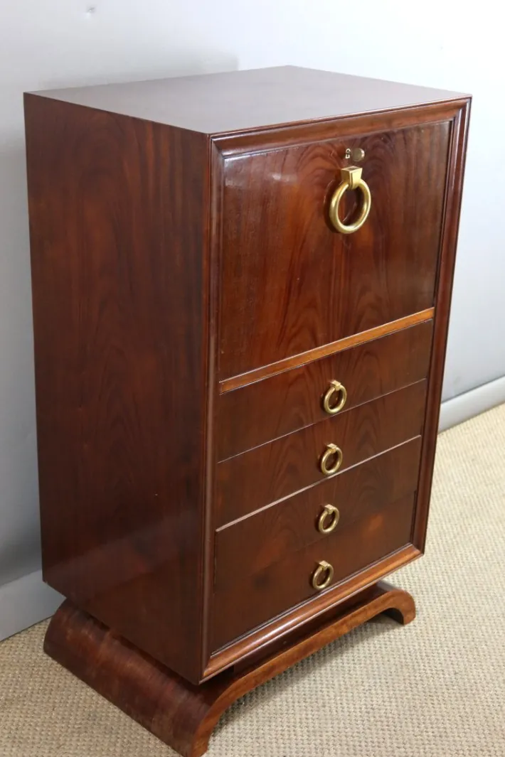 Pamono Vintage Art Deco Secretaire, 1930s Best