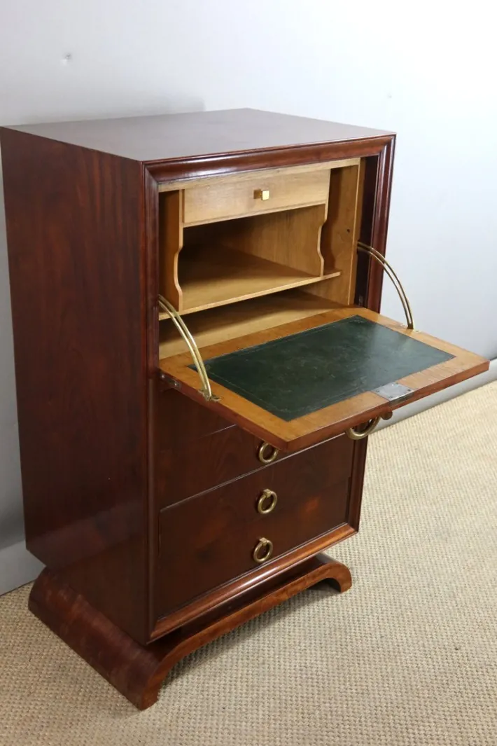 Pamono Vintage Art Deco Secretaire, 1930s Best