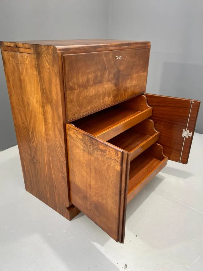 Pamono Vintage Art Deco Secretaire, 1930s