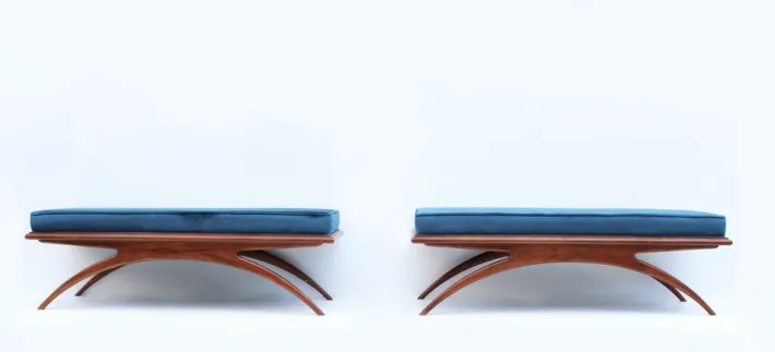 Pamono Vintage Art Deco Style Bench Hot