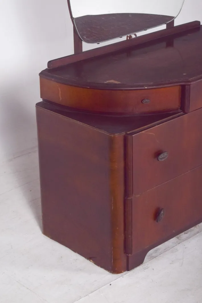 Pamono Vintage Art Deco Walnut Dressing Table, 1920s Clearance