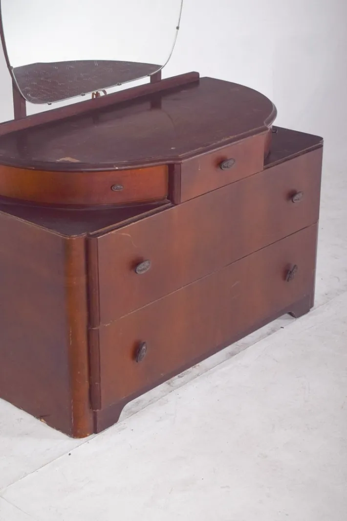 Pamono Vintage Art Deco Walnut Dressing Table, 1920s Clearance