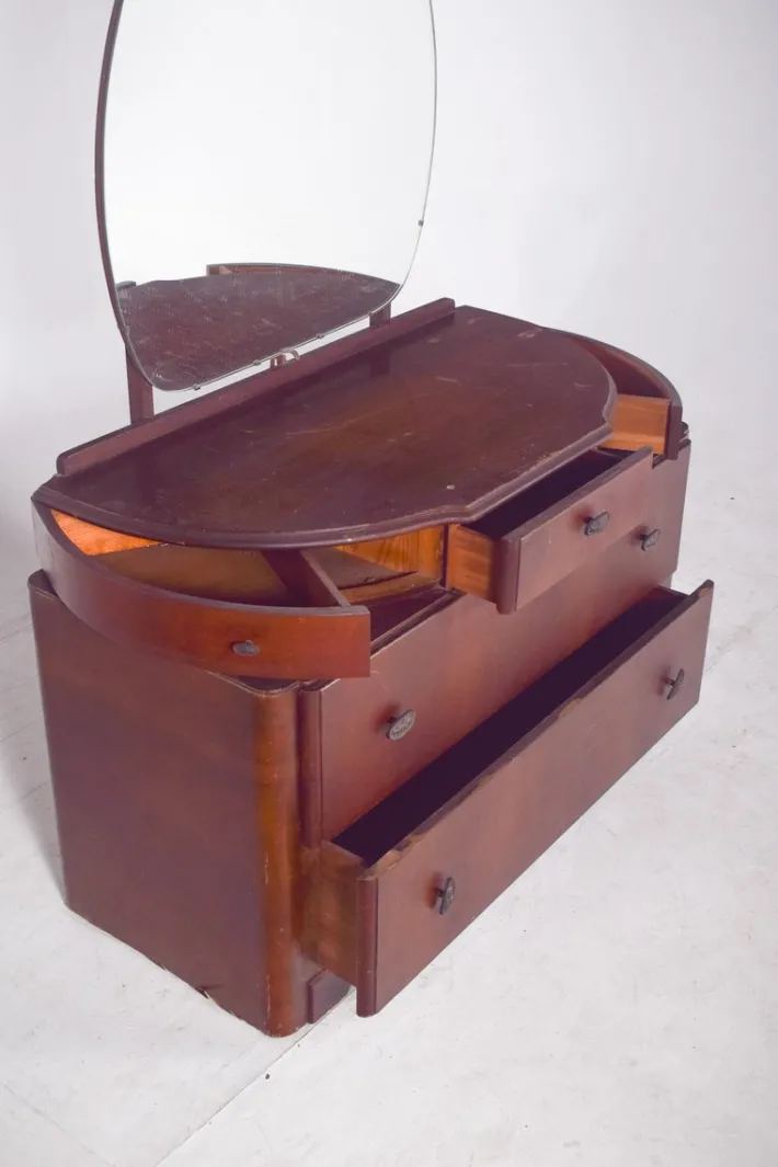 Pamono Vintage Art Deco Walnut Dressing Table, 1920s Clearance