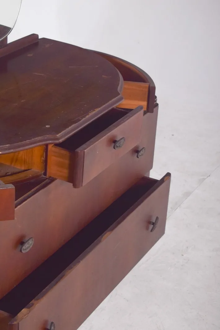Pamono Vintage Art Deco Walnut Dressing Table, 1920s Clearance