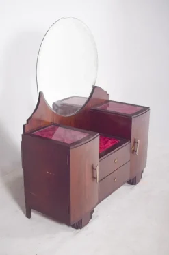 Pamono Vintage Art Deco Walnut Dressing Table, 1920s Online