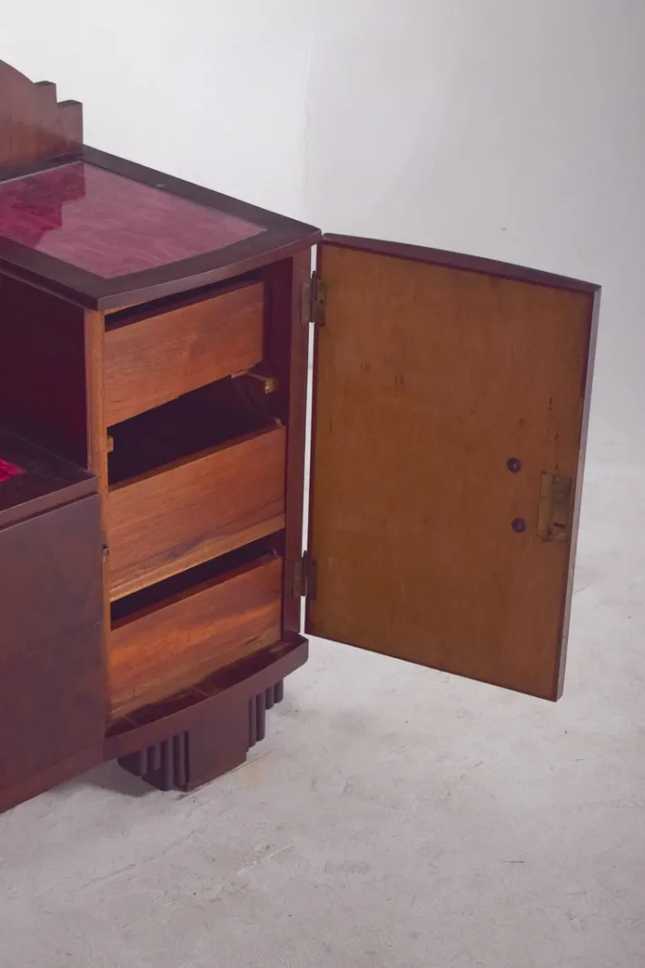 Pamono Vintage Art Deco Walnut Dressing Table, 1920s Online