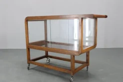 Pamono Vintage Art Deco Walnut Serving Cart, 1930s Online