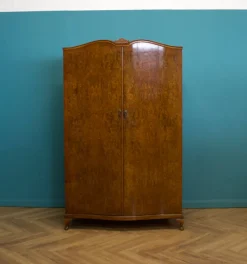 Pamono Vintage Art Deco Walnut Wardrobe, 1950s Sale