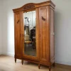 Pamono Vintage Art Nouveau Wardrobe in Oak, 1920