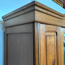 Pamono Vintage Art Nouveau Wardrobe in Oak, 1920