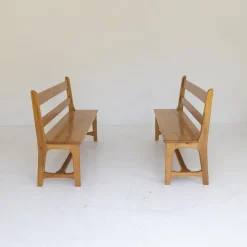 Pamono Vintage Ash Wood Benches, Set of 2 Best