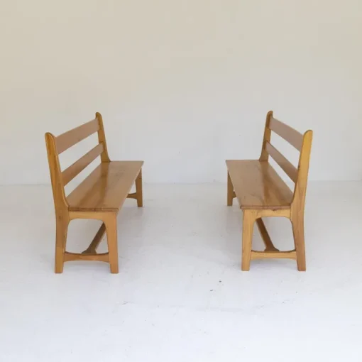 Pamono Vintage Ash Wood Benches, Set of 2 Best