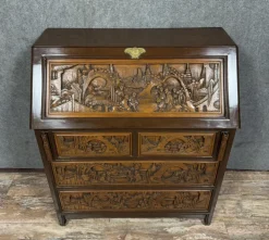 Pamono Vintage Asian Secretaire in Camphor, 1950 Best