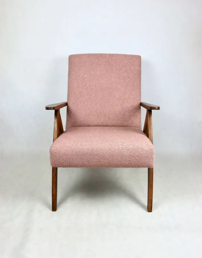 Pamono Vintage B-310 VAR Armchair in Pink Bouclé, 1970s Outlet