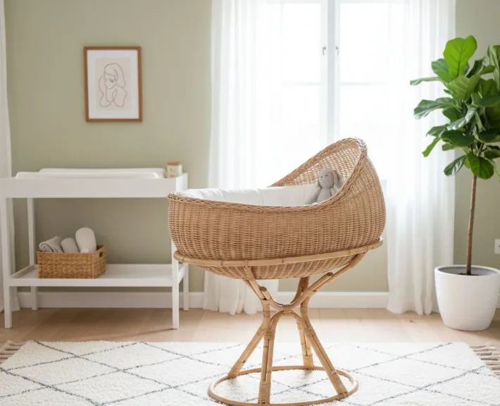 Pamono Vintage Baby Cradle by Elin & Jarl Heger, 1960s Sale