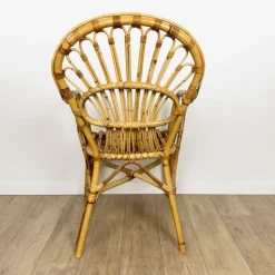 Pamono Vintage Bamboo and Rattan Armchair, 1950s Best