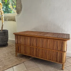 Pamono Vintage Bamboo Chest by Audoux Minnet, 1950s Hot