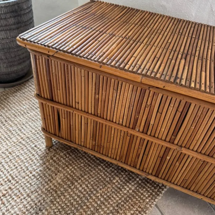 Pamono Vintage Bamboo Chest by Audoux Minnet, 1950s Hot